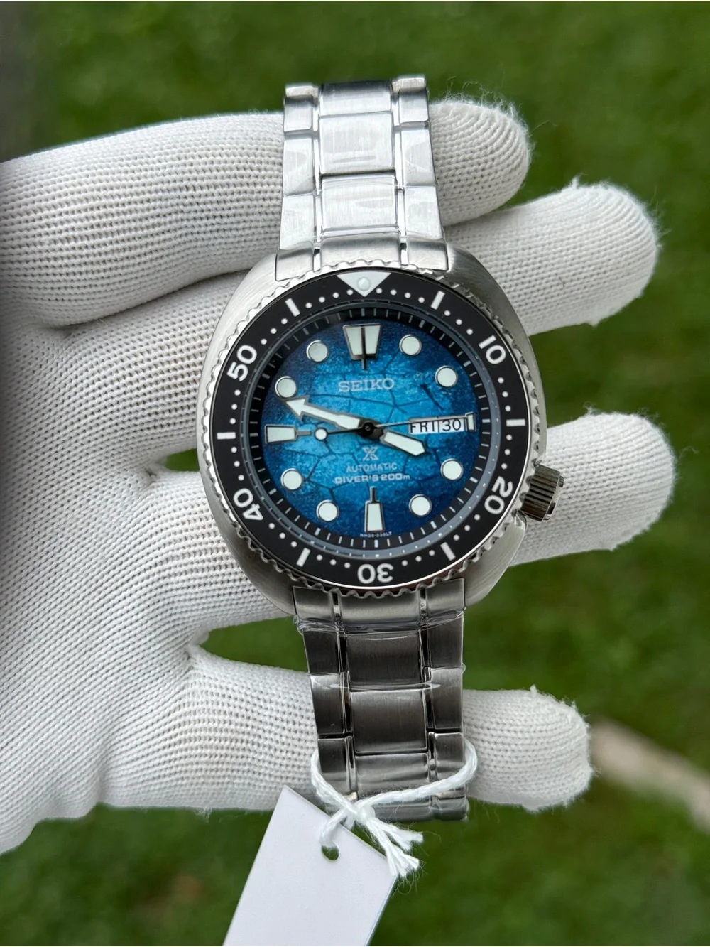 Seiko Prospex Special Edition Blue Dial Automatic Stainless Steel Watch mens
